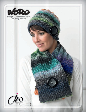 Noro 17 Hat And Neck Scarf PDF - Designer Mini Knits 4