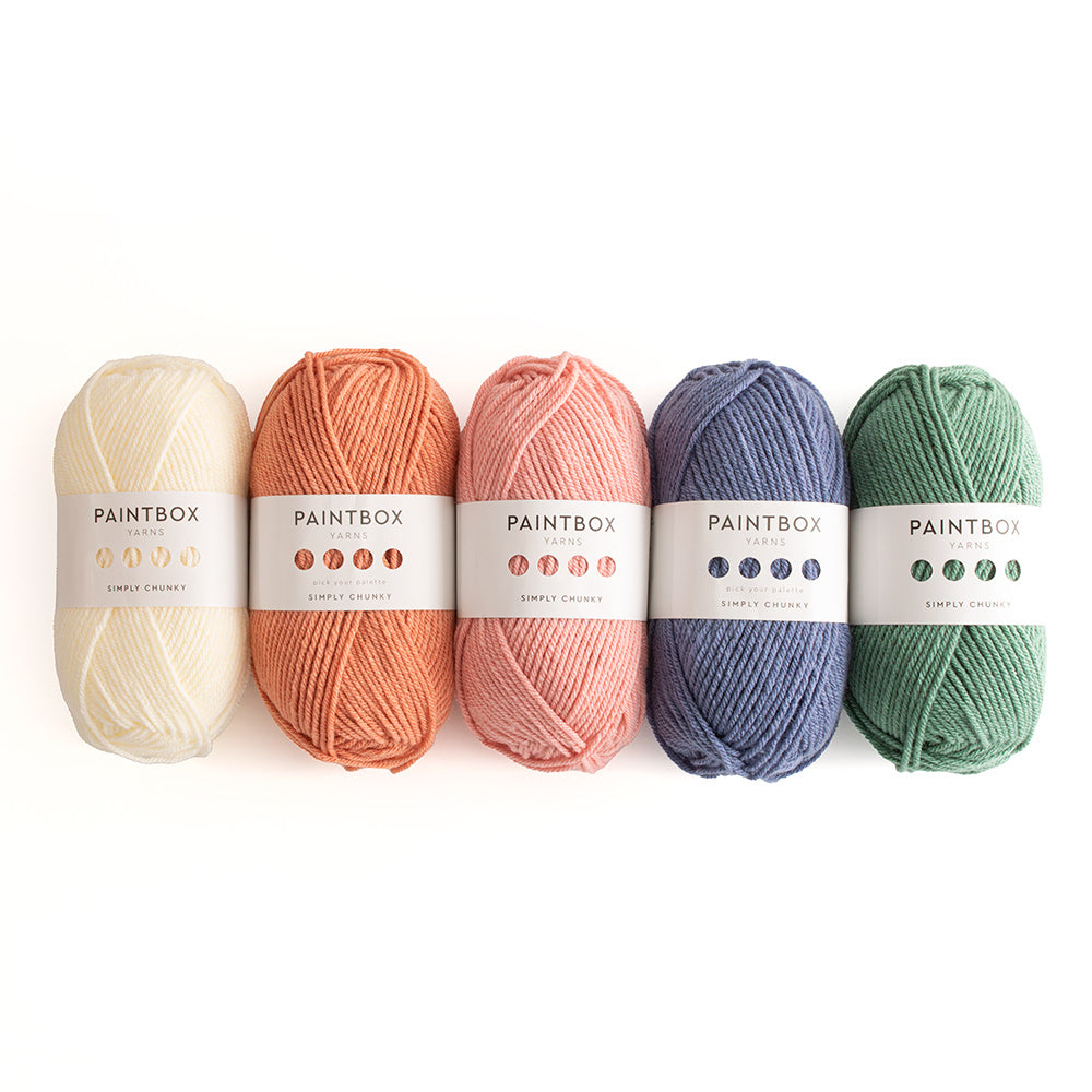 Boxed Yarn Paintbox Yarns Simply Chunky 5 Ball Color Pack
