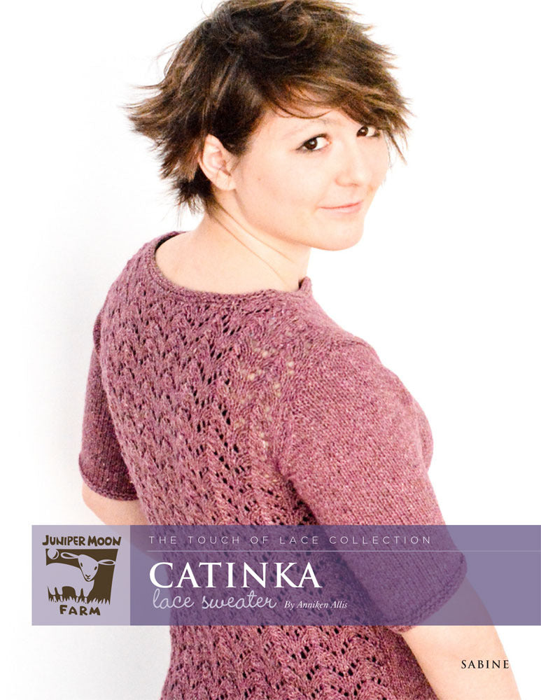 Catinka Laced Sweater Jumper Knitting Pattern