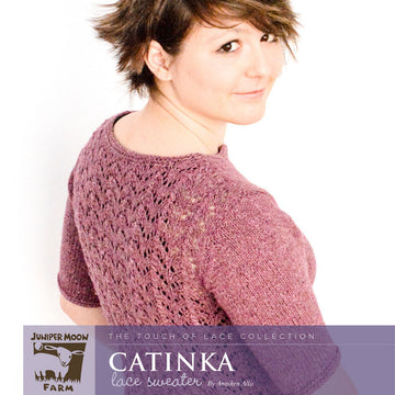 Catinka Laced Sweater Jumper Knitting Pattern