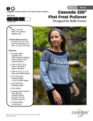 Cascade Yarns W First Frost Pullover Jumper Knitting Pattern