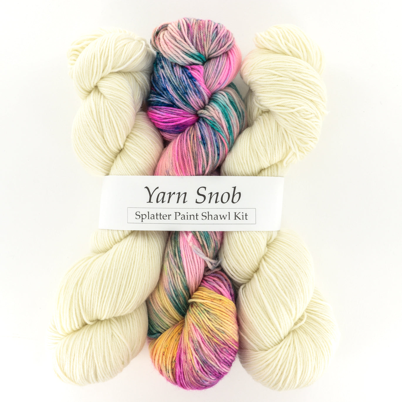 Yarn Snob Splatter Paint Shawl Kit