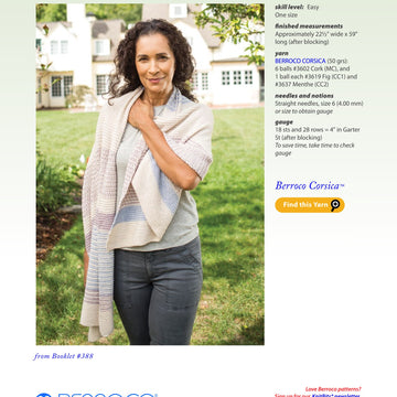 Berroco Agata Wrap Knitting Pattern
