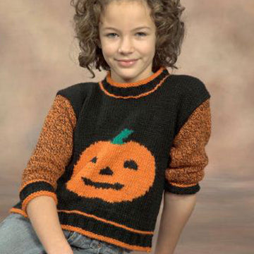 Pumpkin Sweater Jumper Knitting Pattern