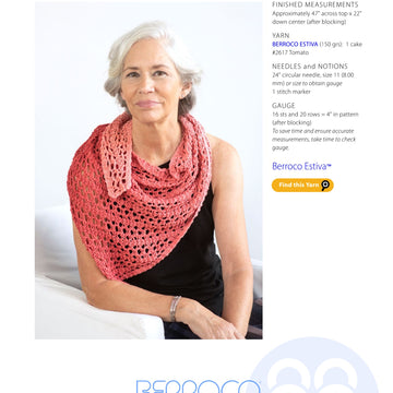 Berroco Liri Wrap Knitting Pattern