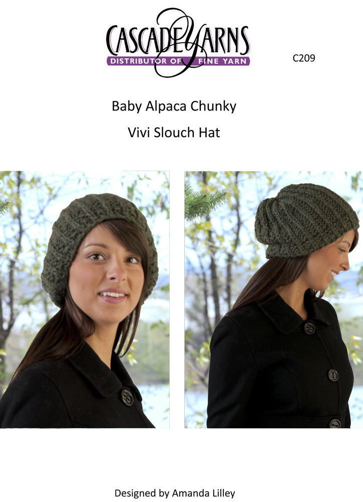Vivi Slouch in Cascade Baby Alpaca Chunky - C209 - Free PDF