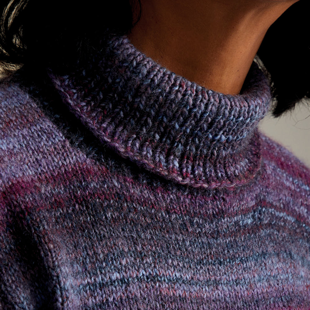 Sirdar Night Blooming Roll Neck Dress Knitting Pattern