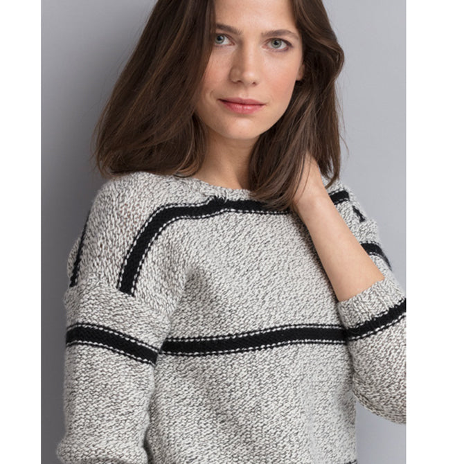 String Harlow Striped Pullover Jumper Knitting Pattern
