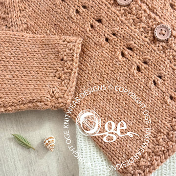 Dimples Top Down Cardigan - P291