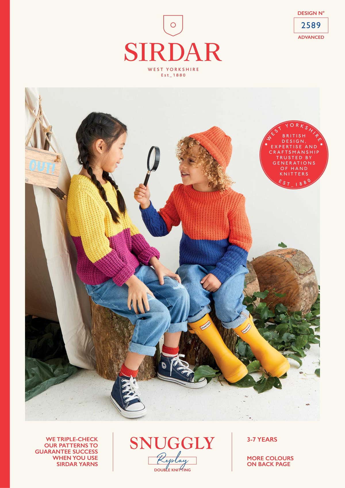 Sirdar Two Tribes Sweater Hat Knitting Pattern
