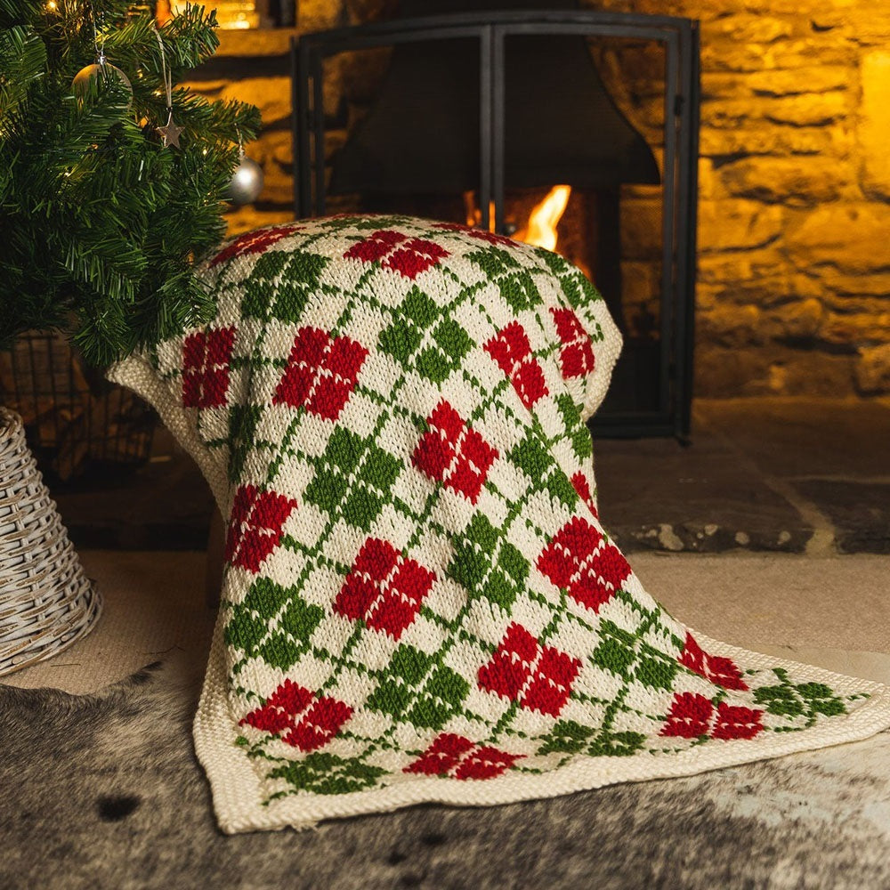 Deramores Festive Blanket Knitting Pattern