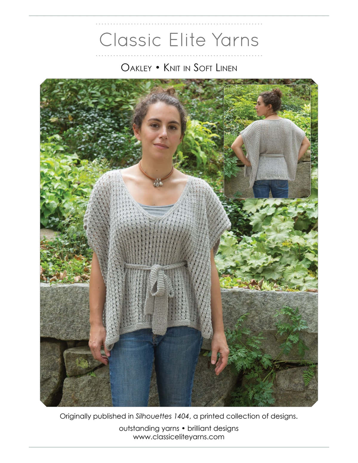 Classic Elite Yarns Oakley Cape Knitting Pattern