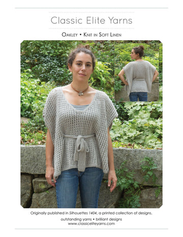 Classic Elite Yarns Oakley Cape Knitting Pattern