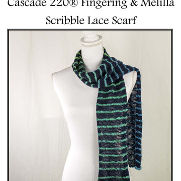 Scribble Lace Scarf Knitting Pattern