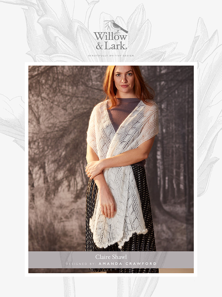 Willow & Lark Claire Shawl Knitting Pattern