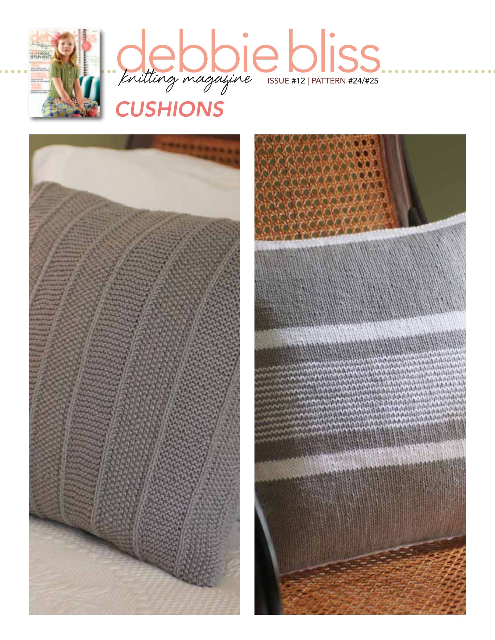 Debbie Bliss Cushions Knitting Pattern