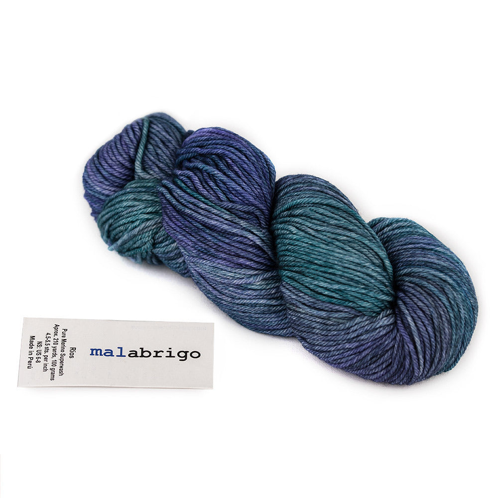 Malabrigo Rios hand-dyed superwash merino worsted yarn skeins
