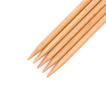 KnitPro Basix Beech Double Pointed Needle 8"