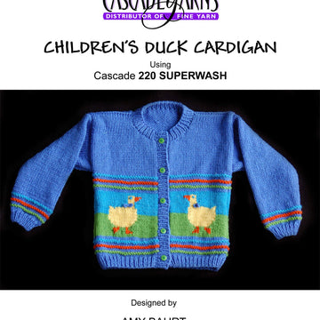 Cascade Yarns W Superwash Duck Cardigan Knitting Pattern