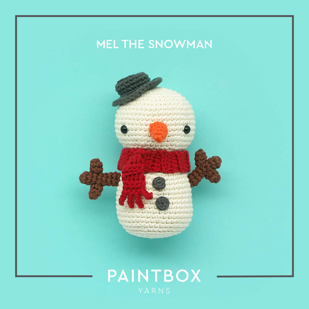 Paintbox Yarns Mel the Snowman Crochet Pattern