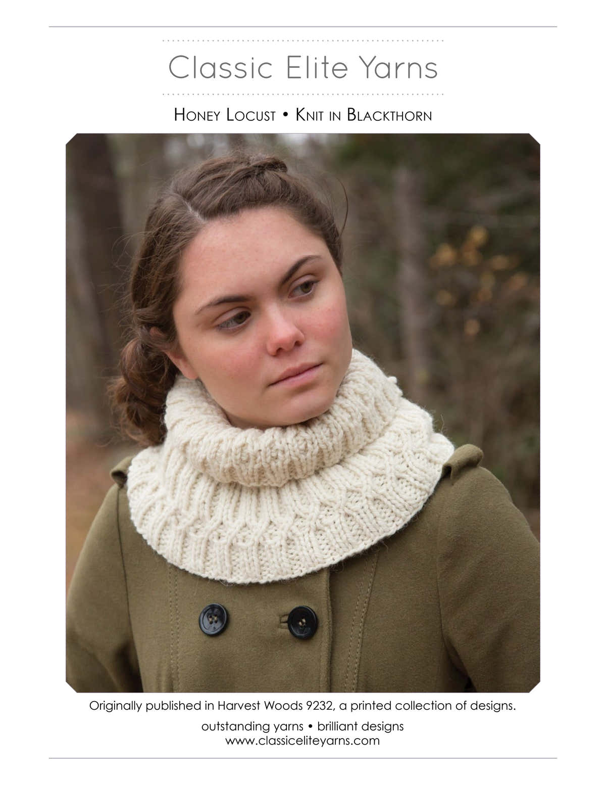 Classic Elite Yarns Honey Locust Cowl Knitting Pattern