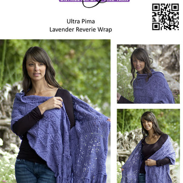 Cascade Yarns DK Lavender Reverie Wrap Crochet Pattern