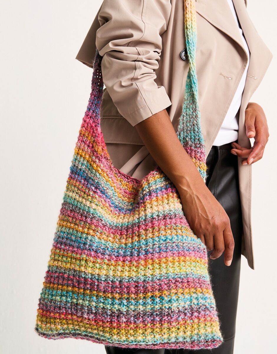 Sirdar Rippled Mineral Bag Knitting Pattern