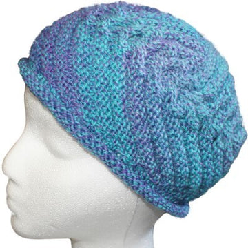 Jojoland Braided Swirl Tam Hat Knitting Pattern