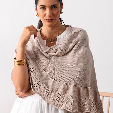 Prairie Rose Shawl Wrap Knitting Pattern
