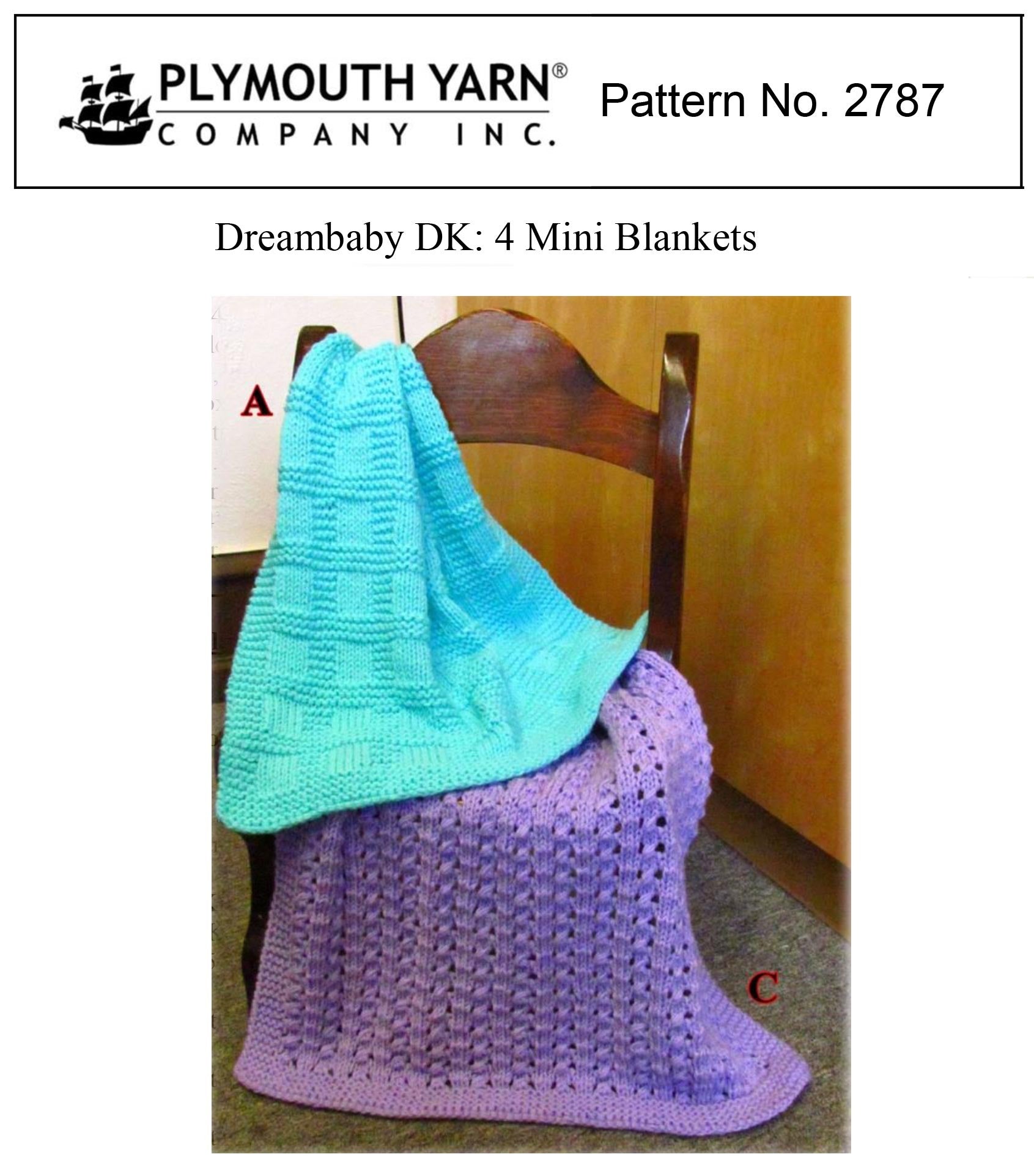 Mini Blankets Knitting Pattern