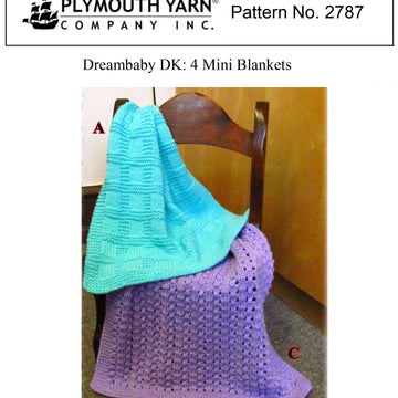 Mini Blankets Knitting Pattern