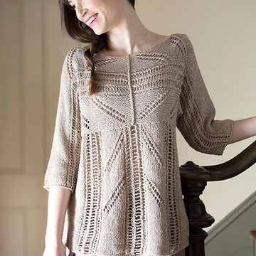 Zircon Lace Pullover in Berroco Fuji Aran PDF (Free)