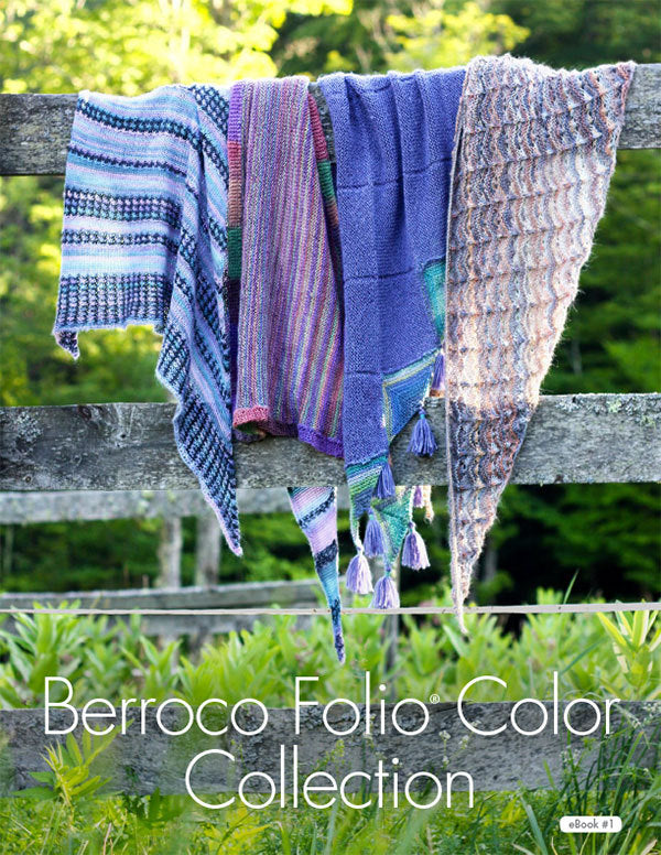 Folio Color Collection Shawls in Berroco Folio & Folio Color