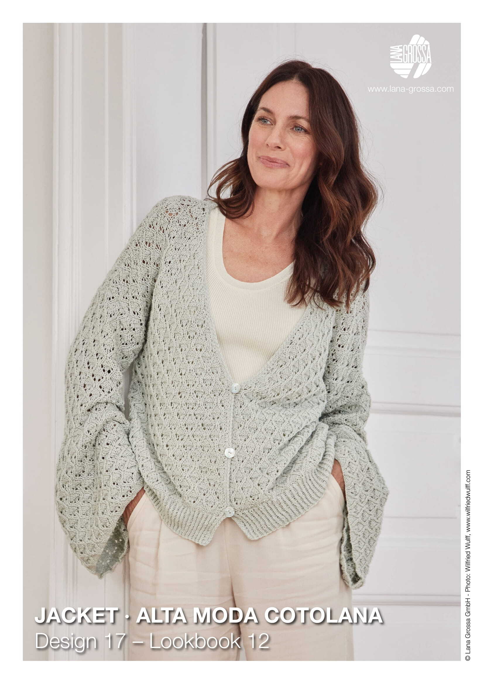 Lana Grossa 17 Jacket Cardigan Knitting Pattern