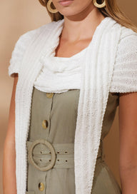 Rowan Summer White Scarf Knitting Pattern