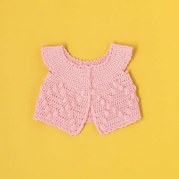 Paintbox Yarns Morning Dew Cardigan Crochet Pattern