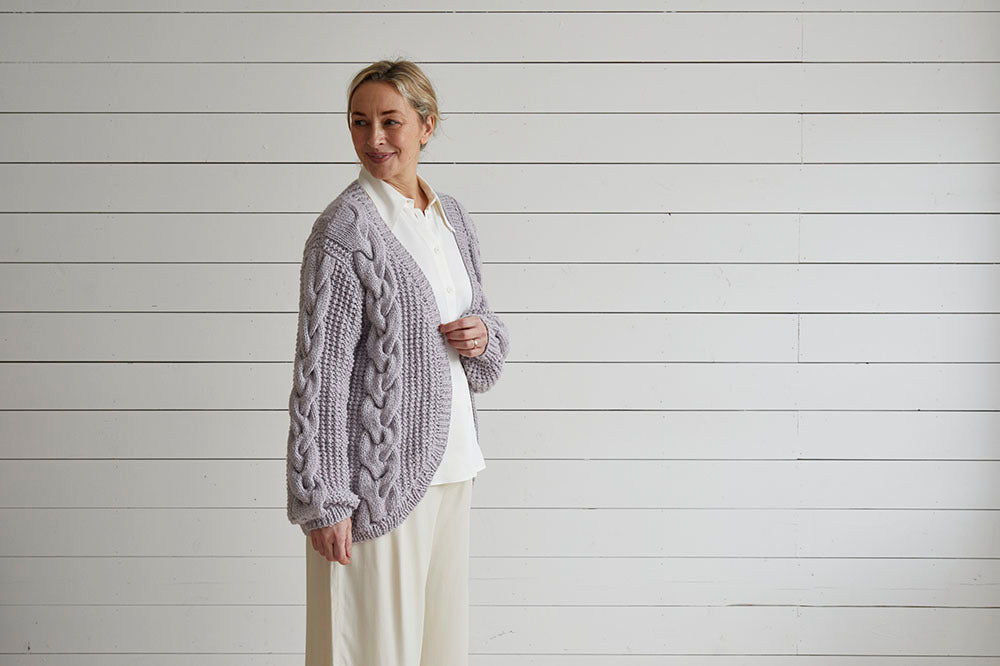 Debbie Bliss Curved Edge Jacket Knitting Pattern