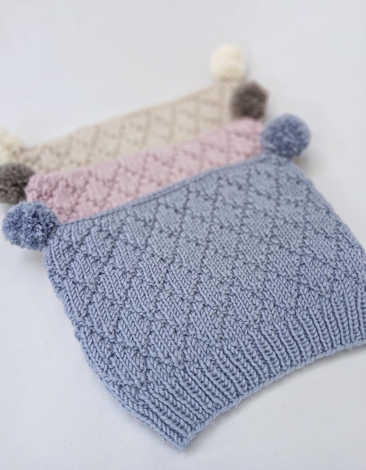Harlequin Baby Hat