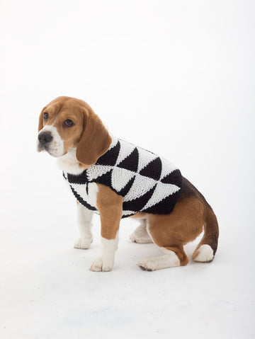 Modernist Dog Sweater in Lion Brand Vanna's Choice - L32308 PDF