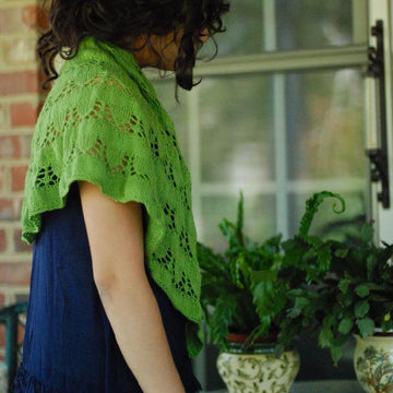 Snow Drops & Snap Peas Shawl
