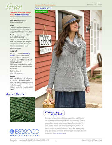 Berroco 303 Tiran PDF