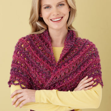 Splendid Triangle Shawl Wrap Knitting Pattern