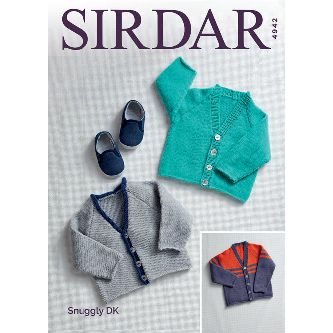 Sirdar V-Neck Cardigans Knitting Pattern
