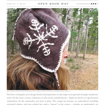 Swans Island Open Book Hat Knitting Pattern