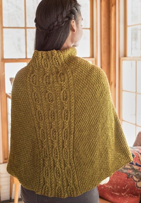 Oakham Poncho Cape Knitting Pattern