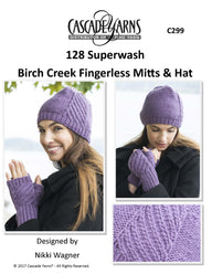 Cascade Yarns C Birch Creek Fingerless Mitts & Hat Knitting