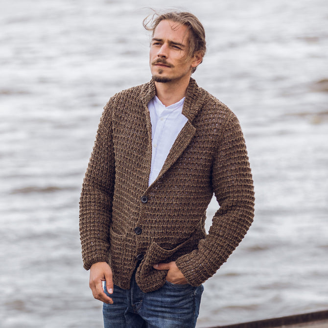 Lana Grossa M Jacket Coat Knitting Pattern