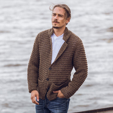 Lana Grossa M Jacket Coat Knitting Pattern