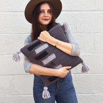 Sliding Doors Throw Pillow Cushion Crochet Pattern