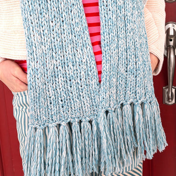 Duckie Beanie and Scarf Hat Knitting Pattern